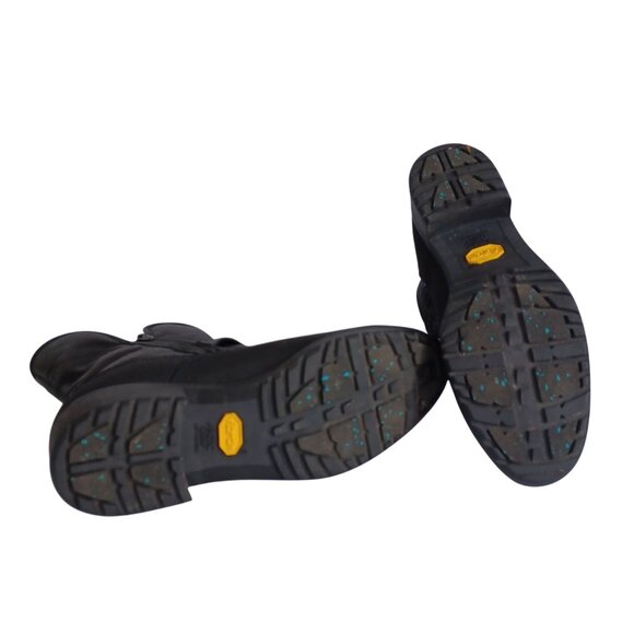 Vibram Toe Warmer Black Arctic Grip Winter Ankle Boots Calf Shoes Women Size 8M - Picture 13 of 14